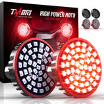 Upgraded 1157 Motorcycle LED Turn Signals Super Bright Bulbs Compatible for HarleyDavidson Motorcycles Bullet Style Blinker Lamp*2 with 2 Smoke Bullet Lens Covers