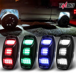 TM0820 4Pods Underbody Rock Light Kits,RGBW LED Rock Light Kits with APP Bluetooth Controller