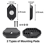 led rock light 4 Pods With High Quality Chip. Rock lights kits have 12 beads, more than the other rock light kits. High quality led chip, provide brighter lights and low energy consumption.  Special in White led rock light kit,jeep rock lights,off road rock lights,rgb rock lights,led rock light kit,led rock lights,jeep jk rock lights