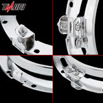 7inch Round Headlight Ring Mounting Bracket for Motorcycle Harley Davidson Jeep Wrangler Headlights 7 inch 7‘’ LED Road King Headlight Chrome Mount Trim