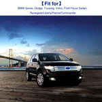 2Pcs H7 Anti Flicker Harness, Led Headlight Bulb Decoder Error Free Resistor Wiring Canbus Kit Canceler Resistor Decoders Adapter Flash Warning Capacitor (1 Pair)