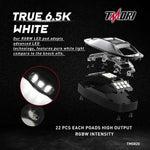 TM0820 4Pods Underbody Rock Light Kits,RGBW LED Rock Light Kits with APP Bluetooth Controller