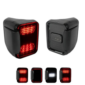 Smoked Jeep Gladiator LED Tail Lights Compatible for 2019-2025 Jeep Gladiator JT (Pair)