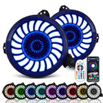 9" RGBW 3D LED Lens Halo Headlights + 4" RGBW Fog Lights Combo Kits for 2018-2025 Jeep Wrangler JL JLU & Jeep Gladiator JT