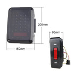 LED Tail Lights Compatibility for 2007-2018 Jeep Wrangler JK JKU Smoked LED Tail Lights