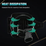 9" RGB-W Halo LED Headlights + 4" RGBW LED Fog Lights For 2018-2025 Jeep Wrangler JL JLU 4xe Gladiator (JT)