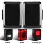 LED Tail Lights Compatibility for 2007-2018 Jeep Wrangler JK JKU Smoked LED Tail Lights