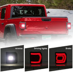 Jeep Gladiator Half-Round 70W LED Taillights (No Blind Spot Monitoring) (2Pcs/Set)