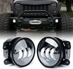 4" Led Fog Lights For 1997-2018 Jeep Wrangler TJ JL JK JKU (2pcs/set)