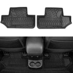 '07-'13 Jeep Wrangler JK 2-Door with Texture TPE Front & Rear Floor Mats