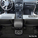 '07-'13 Jeep Wrangler JK 2-Door with Texture TPE Front & Rear Floor Mats