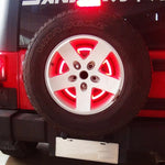 LED Third Brake Lights/ LED Ring High Mount Stop 3rd Tail Light for 1997-2018 Jeep Wrangler JK JKU LJ YJ CJ