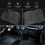 Jeep Front Floor Mat Liners for 2014-2018 Jeep Wrangler JK & JKU 2/4 Door
