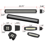 Jeep Wrangler Front Bumper with Winch Plate 5 LED Lights for JK JKU 4xe JL JLU Jeep Gladiator JT