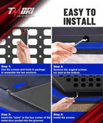 Jeep Metal Front & Rear Door Storage Box for 2018-2025 Jeep Wrangler JL JLU 4XE and Gladiator JT