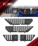 Jeep Metal Front & Rear Door Storage Box for 2018-2025 Jeep Wrangler JL JLU 4XE and Gladiator JT