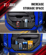 Jeep Metal Front & Rear Door Storage Box for 2018-2025 Jeep Wrangler JL JLU 4XE and Gladiator JT