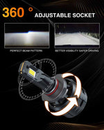 TMORI 100w 10000lm CAN bus hb3 9005 led headlight bulbs kit