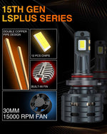 TMORI 100w 10000lm CAN bus hb3 9005 led headlight bulbs kit