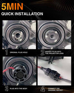TMORI 100w 10000lm CAN bus hb3 9005 led headlight bulbs kit