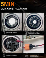 TMORI 100w 10000lm CAN bus H4 automotive led headlight bulbs kit
