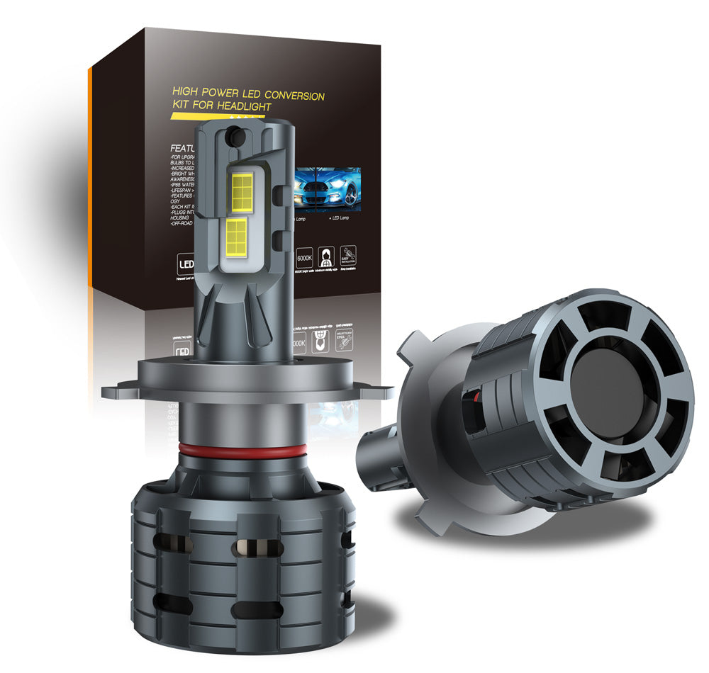 TMORI 100w 10000lm CAN bus H4 automotive led headlight bulbs kit