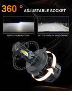 TMORI 100w 10000lm CAN bus H4 automotive led headlight bulbs kit