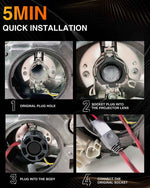 TMORI 100w 10000lm CAN bus H7 automotive led headlight bulbs kit