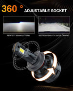 TMORI 100w 10000lm CAN bus H7 automotive led headlight bulbs kit