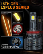 TMORI 100w 10000lm CAN bus H8 H9 H11 automotive led headlight bulbs kit