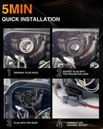 TMORI 100w 10000lm CAN bus H8 H9 H11 automotive led headlight bulbs kit
