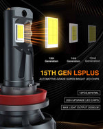 TMORI 100w 10000lm CAN bus H8 H9 H11 automotive led headlight bulbs kit