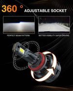 TMORI 100w 10000lm CAN bus H8 H9 H11 automotive led headlight bulbs kit