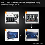 TMORI White E90 LCI 80W CREE LED Angel Eyes Halo Ring Marker Bulbs For For 06-08 BMW E90 3 Series HID Xenon Headlights & 09-12 BMW 3 Series LCI Standard Halogen Headlights(Pair)