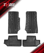 Tmori '07-'13 Jeep Wrangler JK 2-Door with Texture TPE Front & Rear Floor Mats