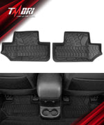 Tmori '07-'13 Jeep Wrangler JK 2-Door with Texture TPE Front & Rear Floor Mats
