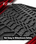 Tmori '07-'13 Jeep Wrangler JK 2-Door with Texture TPE Front & Rear Floor Mats