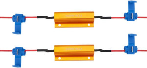 Tmori 2Pcs 100 Watt 6 Ohm Aluminium Shell Load Resistors Gold Suitable For Harley Davidson Motorcycles Turn Signal Blink Error Code Aluminum Load Equalizers