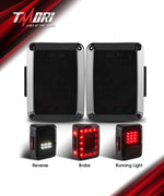 LED Tail Lights Compatibility for 2007-2018 Jeep Wrangler JK JKU Smoked LED Tail Lights
