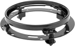 7 inch Round Headlight Ring Mounting Bracket Compatible with Harley Davidson Road King Motorcycle Headlights 7inch 7‘’ LED Headlight Chrome Mount Trim