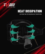 9" RGB-W Halo LED Headlights + 4" RGBW LED Fog Lights For 2018-2025 Jeep Wrangler JL JLU 4xe Gladiator (JT)