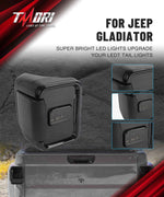 Smoked Jeep Gladiator LED Tail Lights Compatible for 2019-2025 Jeep Gladiator JT (Pair)