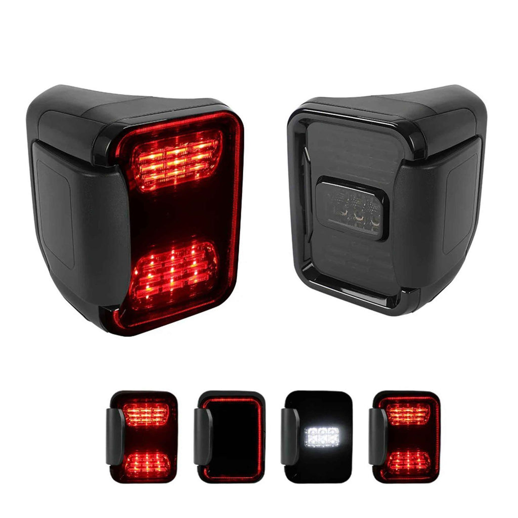 Smoked Jeep Gladiator LED Tail Lights Compatible for 2019-2025 Jeep Gladiator JT (Pair)