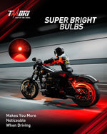 2pcs Motorcycle Turn Signals LED Indicator Light/Tail Light Mini Size Blinkers Fit for Harley Kawasaki Honda Triumph Suzuki Yamaha Cruiser