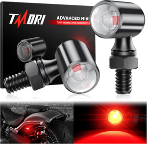 2pcs Motorcycle Turn Signals LED Indicator Light/Tail Light Mini Size Blinkers Fit for Harley Kawasaki Honda Triumph Suzuki Yamaha Cruiser