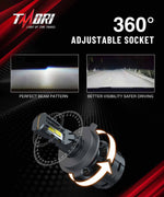 TMORI 100w 10000lm CAN bus H4 automotive led headlight bulbs kit