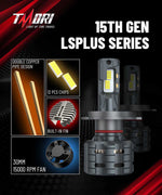 TMORI 100w 10000lm CAN bus H4 automotive led headlight bulbs kit