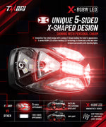 TMORI X-Series RGBW Rock Lights for Trucks & UTV - 4 Pods, App Controlled Flashing Music Mode