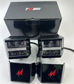 TMORI LED Pod Light FOR PICKUP FORD,JEEP,DODGE- 70W Side Shooter - Flood Beam - 8,400 Lumens - 2-Pack