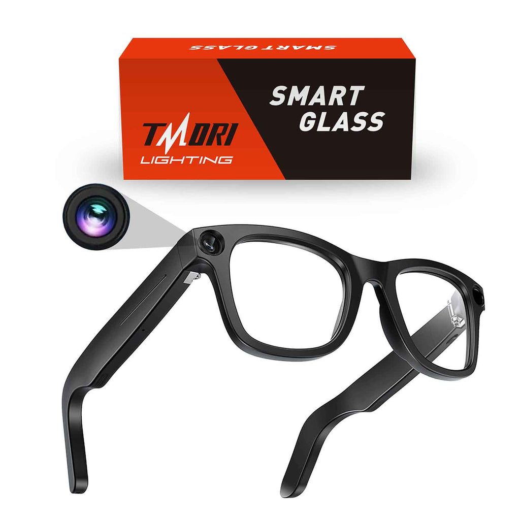TMORI AI Smart Glasses - 800W HD Camera, 1080P Video, Voice Control, Blue-Tooth/Wi-Fi, 220mAh Fast Charging, Anti-Blue Lights & Polarized Lenses Included for Outdoor Sport,Unisex